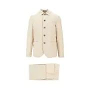 [EMPORIO ARMANI] EMPORIO ARMANI ICON virgin wool canvas suit Man 52 52 Beige