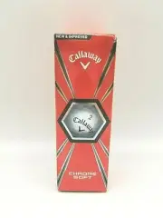 Callaway Golf Balls Chrome Soft Graphene Infused Dual Soft Fast White 3 balls