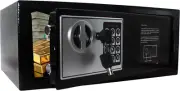 Electronic Keypad and Key Security Safe Lock Box Steel Digital Deposit for Home