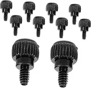 COHEALI DIY Computer Case Repair Kit 10pcs Carbon Steel Knurled Thumb Screws Hand-Tightening Side Panel Locking Screws for Pc