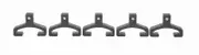 Kincrome K2076 - Socket Rail Clips - 1/4" 5 Pack