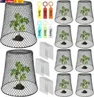 10 Pcs Chicken Wire Cloche Plant Covers Garden Netting Metal Heavy Duty Plant Pr