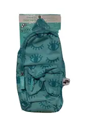 Yoobi Mini Backpack Pencil Case Aqua Chevron, New with tags