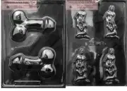 SHORT AND STUBBY Adult Chocolate Candy Mold & DEEP THROAT Chocolate Candy Mold