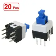 20 Pcs 7 x 7mm Torch Momentary Tactile Tact Pushbutton Switch Non Lock 6 Pin DIP