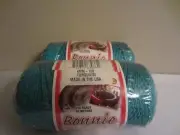 Lot of 2 rolls of Turquoise 4mm Bonnie Braid Braided Macrame Craft Cord 200yds