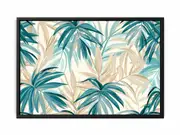 Seamless Palm Framed Print Fine Art Poster Print