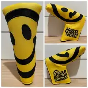 NEW SCOTTY CAMERON HEADCOVER 2012 US OPEN HAPPY FACE PUTTER COVER GOLF SMILEY