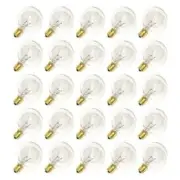 Sival G30 WW 5W 130V E12 Base Replacement Globe String Light Bulbs (Pack of 25)