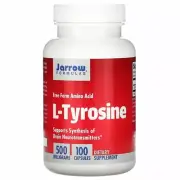 Jarrow Formulas, L-Tyrosine, 500 Mg, 100 Capsules Supports Brain Function