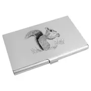 'Squirrel With Acorn' Business Card Holder / Credit Card Wallet (CH00016054)