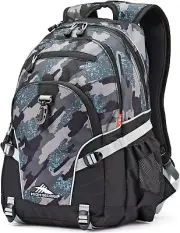 HIGH SIERRA Loop Tech Backpack ~ Graffiti/Black/Ash ~ Water Repellent Fabric