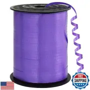 BEISHIDA 500 Yards Matte Purple Ribbon Curling Crimped Ribbon Balloon String