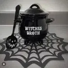 Decorative Witch Soup Bowl Black Witch Potion Cup Gifts Cookie Jar Adults