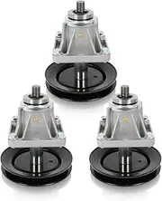GYZJ Spindle and Pulley Assembly for Cub Cadet MTD 918-04137 618-04137 918-0660 618-0660 82-409 Compatible with LT1045 LT1046 i1046 46 inch Deck (3 Pack)