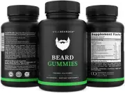 Beard Gummies - Natural Hair Growth Vitamins for Men - Scientifically Formulated