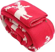 [Ipetboom] Adorable Winter Warm Couples Scarf Knitted Shawl with Christmas Patterns Soft Lightweight Design present for Her Stylish Accessory for Holidays