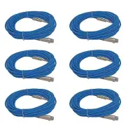 6Blue 1/4 male TRS to 3pin XLR female balanced patch cords mic cables 25 ft foot