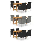 Garden Dining Set 5 Piece Outdoor Dinner Table Chair Multi Colours vidaXL