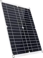 100W Monocrystalline Solar Panel,12V Monocrystalline Module Fiberglass Lightweight Charge Ideal for RV Trailer Camper Marine Rooftop Home Off-Grid