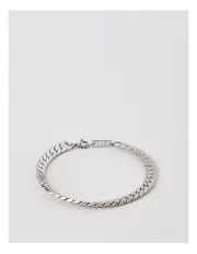 [Blaq] Flat Chain Bracelet in Silver