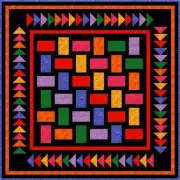 QUAINTLY AMISH - 51" x 51" - Quilt-Addicts Pre-cut Patchwork Quilt Kit Lap`