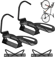 Swivel Bike Wall Mount 2PACK Bike Rack Garage Rack Bike Storage Rack with Tire Tray Bike Hook Bike Wall Rack Bike Hanger for Garage Storage Vertical Bycicle Hook for Indoor Garage