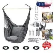 Deluxe Portable Hammock Chair with Easy Installation & Side Storage Pocket