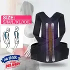 Back Support Women Men Lumbar Brace Belt Shoulder Adjustable Posture Corrector
