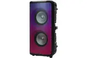 XCD Bluetooth Portable Rolling Light 30W Speaker with Wireless Mic