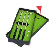 3PCS Mini Clubs Ball Point Pen Set With Balls Flag Stationery Decor HG