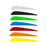 100pcs TPU Arrow Vanes Fletching Left Wing Plastic 2-5inch Bow Hunting Shooting