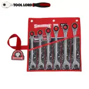 Sidchrome 6 Pce Pro Series Metric Geared Ratchet Spanner Set 21-32mm SCMT22212