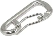Spring Snap Hook - Spring Hook, Snap Hook, Oval Spring Snap Hook - 316 Stainless Steel with Strong Rebound, Rust-Proof and Durable, Ideal for Diving Equipment and Rope Connections