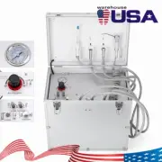 Portable Dental Moble Delivery Unit Air Compressor Syringe Suction 4Hole CE