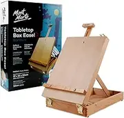 Mont Marte Signature Beech Wood Tabletop Box Easel, Medium