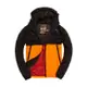 美國百分百【全新真品】Superdry 極度乾燥 風衣 連帽 外套 防風 網眼 運動 夾克 黑色/橘色 S號 H720