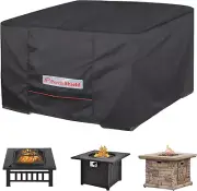 Square Patio Fire Pit Cover Fade Resistant Waterproof Outdoor Firepit Cover 32 X