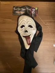 1997 Fun World SCARY MOVIE Spoof Mask Ghost Face SCREAM HORROR New w/Tag
