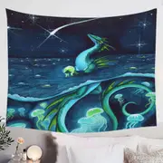 Sea of Stars Jellyfish and Dragon Tapestry