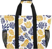 [sanluoli] Bag Collapsable Beach Bags Sandproof with Handles Tote For Car, Tropical, 1 size