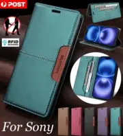 For Sony Xperia 10 5 1 II III IV V VI Case Wallet Leather Shockproof Flip Cover
