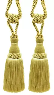 DÉCOPRO Tassel Tieback, Style# TBH8, Color# 4875 - Canary Gold [Set of 2]