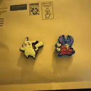 Stitch and Pikachu Crocs Charm