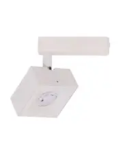 LEDlux York Dimmable LED Square White Track Spot in Cool White
