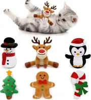 Christmas Catnip Toys Cat Chew Toy Bite Resistant Catnip Toys for Cats Catnip Fi