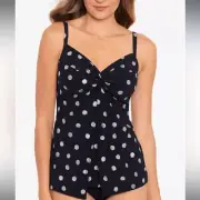 Miraclesuit Pizzelles Love Lnot Tankini Size 10