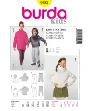 Burda Kids 9482 Size 4-14 Coordinates Sewing Pattern Uncut