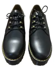Dr Martens Women's LEONA LO Black Platform Shoes Oxford Size US 9 UK 7 EUR 41