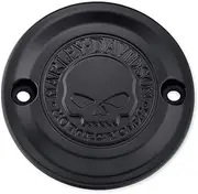 [HARLEY-DAVIDSON] Willie G Skull Ignition Cover Timer Lid with Mounting Accessories for Softail from 18 & Touring from 17 Black